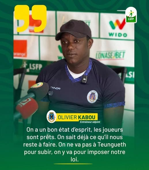 l’entraîneur adjoint de l'US Gorée, Olivier Kabou