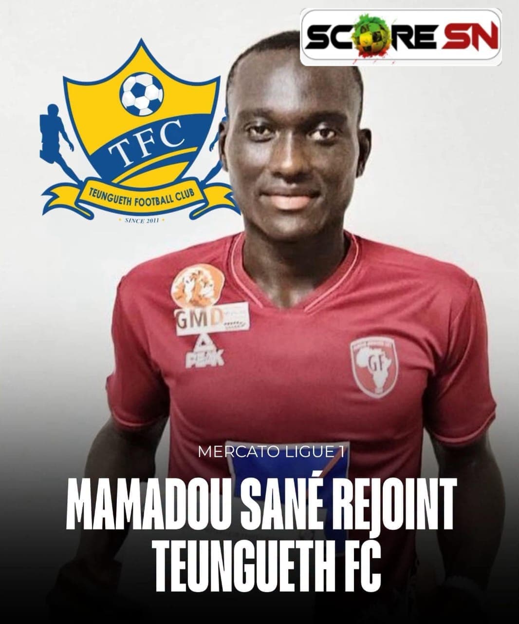 Illustration : Mamadou Sané rejoint TEUNGUETH FC !