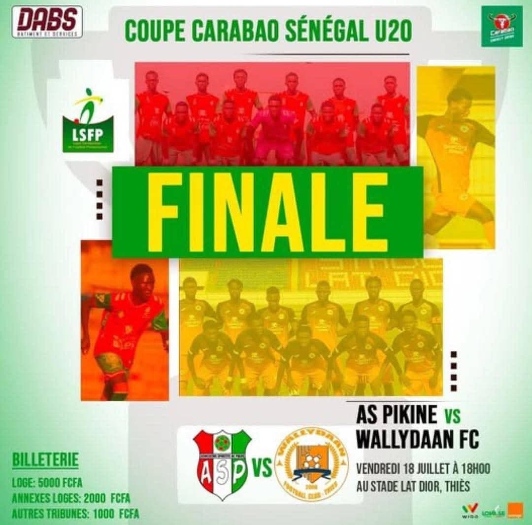 Illustration : Wallydan FC affrontera Pikine pour la finale.
