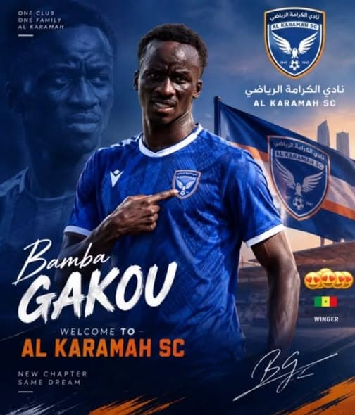 Illustration : Cheikh Ahmadou Bamba Gakou rejoint AL KARAMAH (SYRIE) !