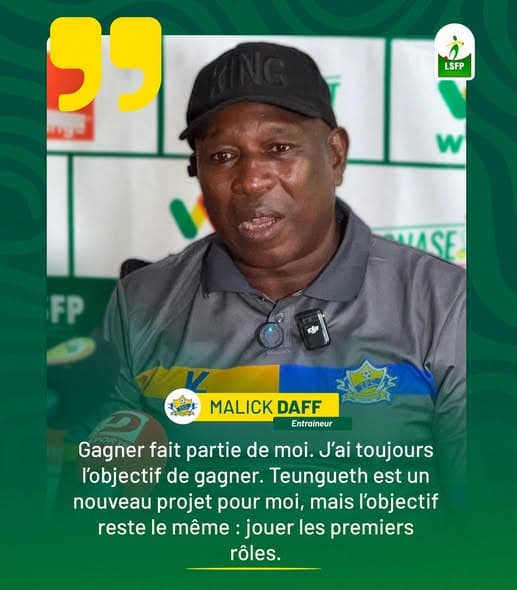 Le coach Malick Daf a clairement affiché ses ambitions