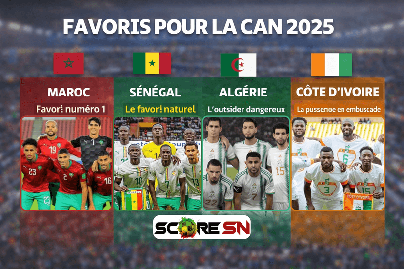 CAN 2025 : analyse des véritables favoris au sacre africain !