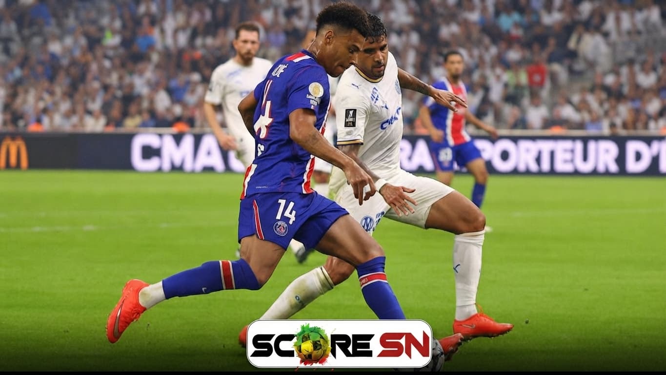 Illustration : Dimanche de feu en Europe : Le PSG s'offre le Classique au Vélodrome (2-1), Monaco reste leader, City prend le large en Angleterre
