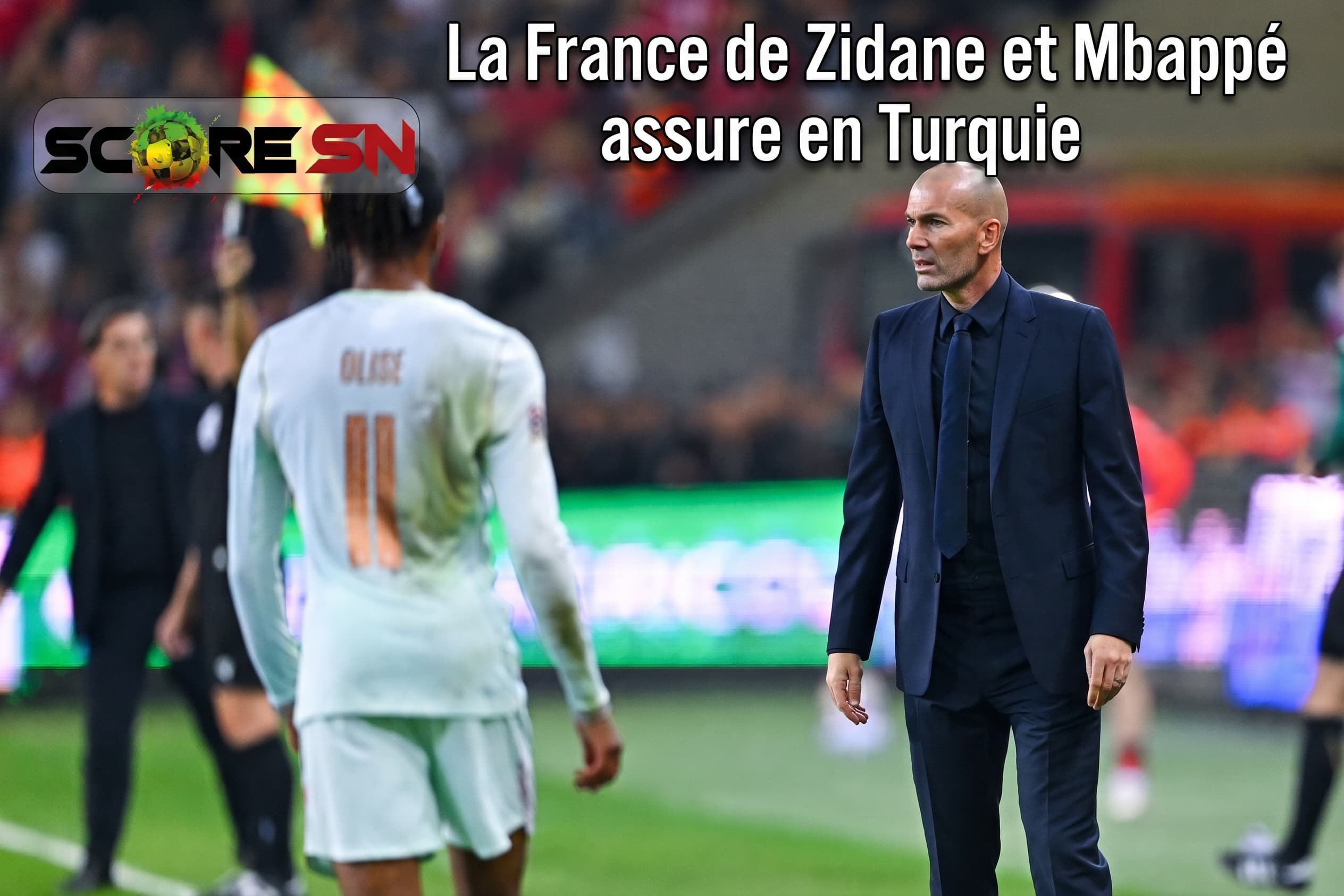 Illustration : Soirée internationale : La France de Zidane et Mbappé assure en Turquie, le Maroc démarre fort, les Lions en alerte