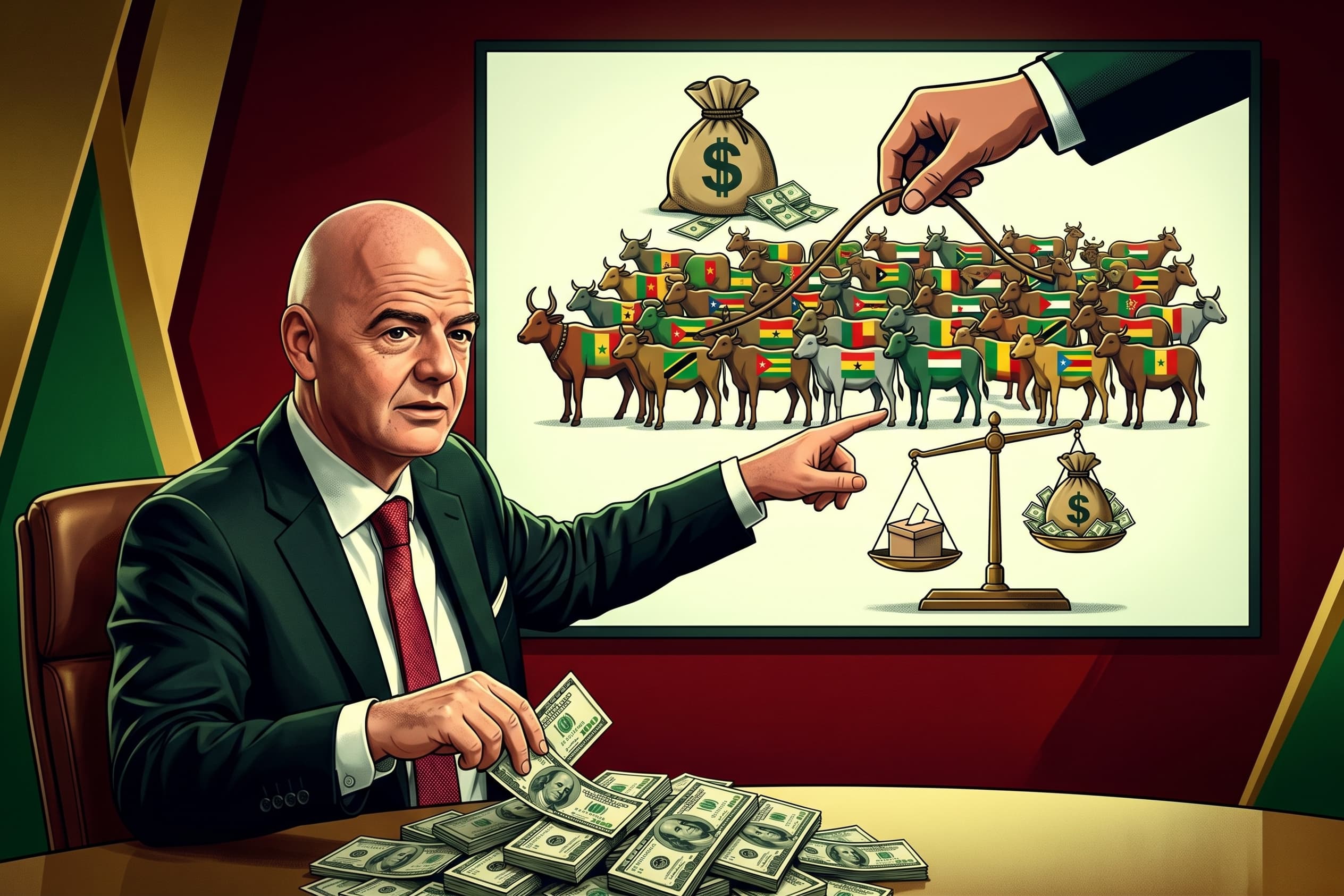 Illustration : CAF / FIFA: L'AFRIQUE N'EST PAS DU BÉTAIL ÉLECTORAL
