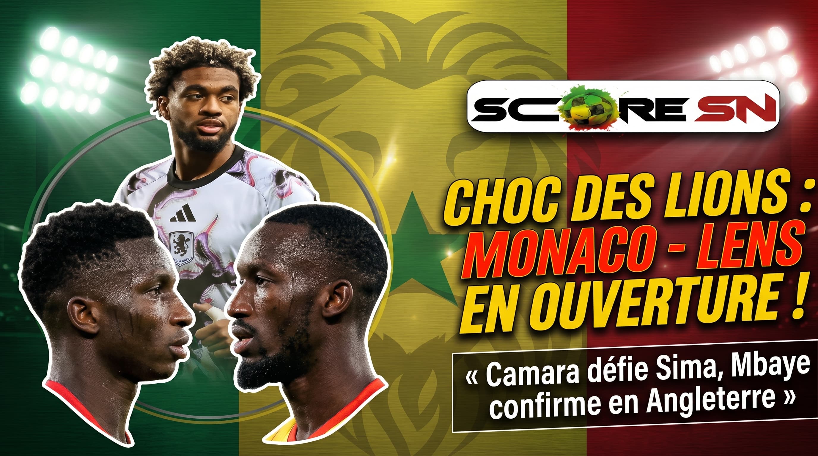 Duel Fratricide au Sommet de Ligue 1 entre Lamine Camara et Abdallah Sima ce soir