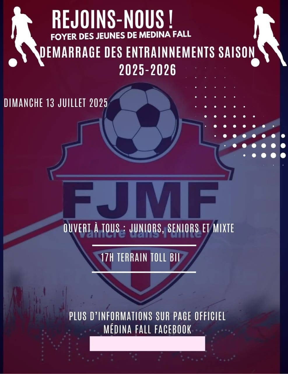 Illustration : FJMF: DÉMARRAGE DES ENTRAÎNEMENTS 
