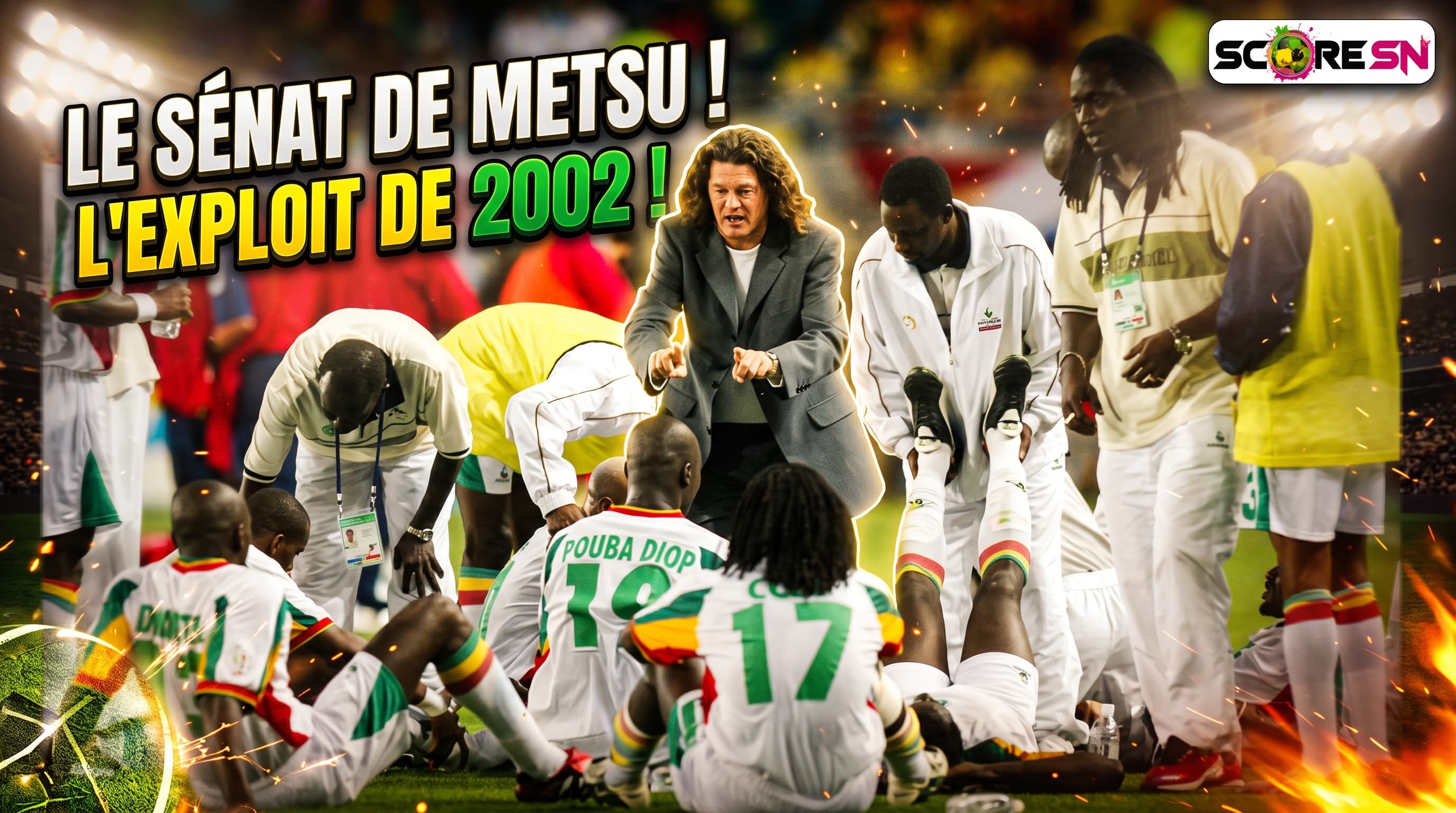 Illustration : La Génération 2002 : L'Épopée de Bruno Metsu et le sacré moral des Lions de la Teranga à Séoul