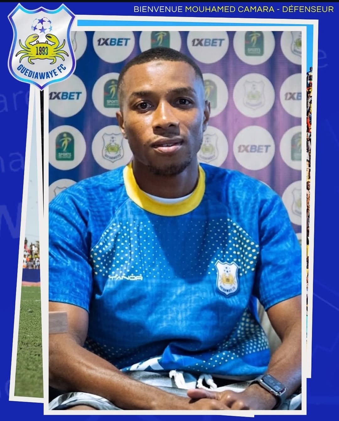 Illustration : Mohamed Camara rejoint GUEDIAWAYE FC !