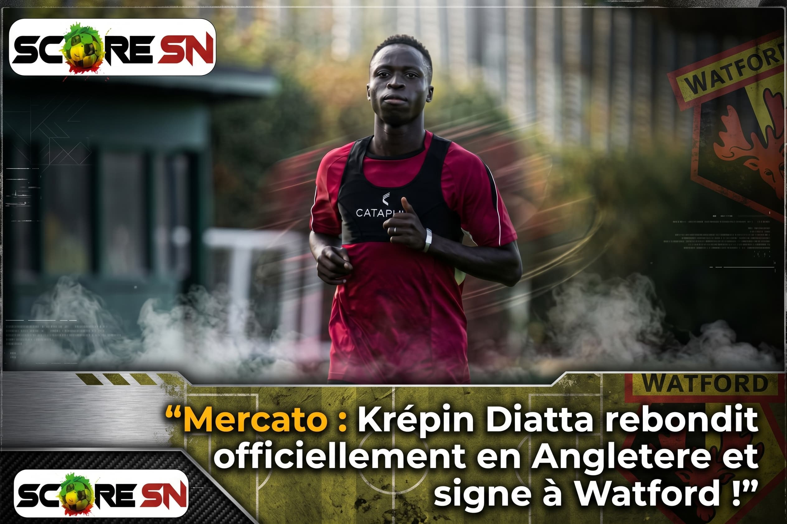 Illustration : Mercato : Krépin Diatta rebondit officiellement en Angleterre et signe à Watford !